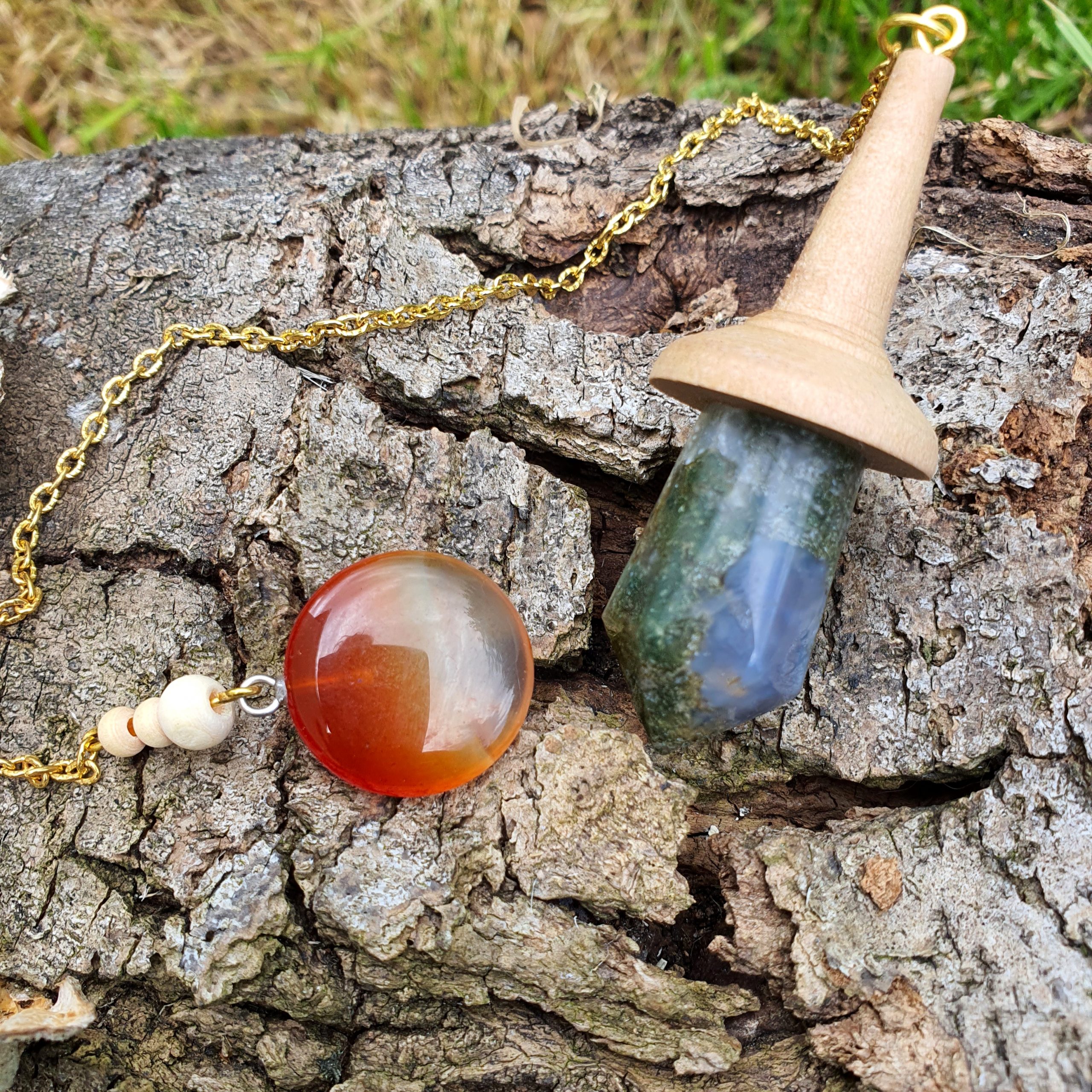 Bois de poirier et agate mousse – Image 3