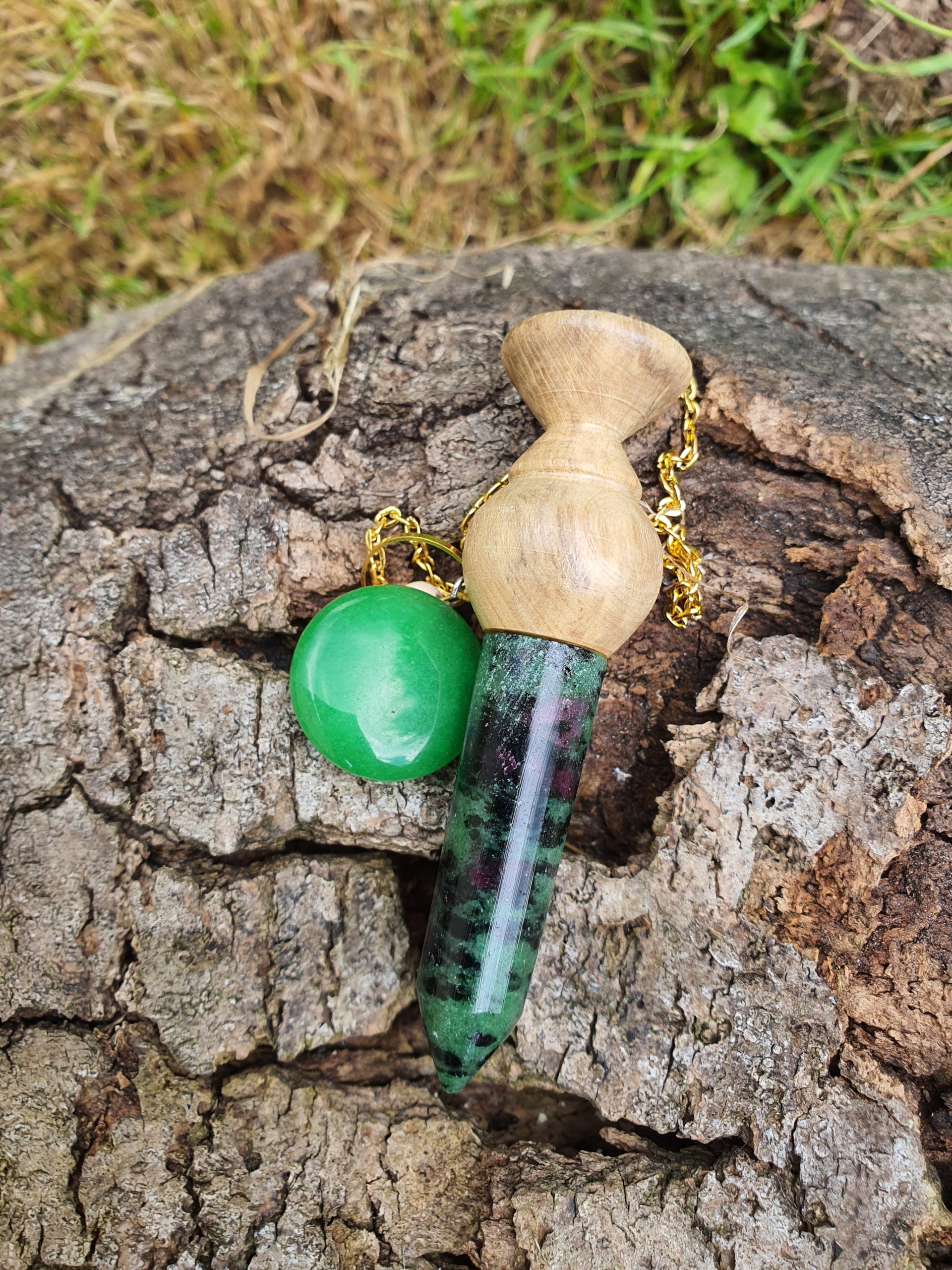 Bois de houx et rubis zoïsite – Image 3