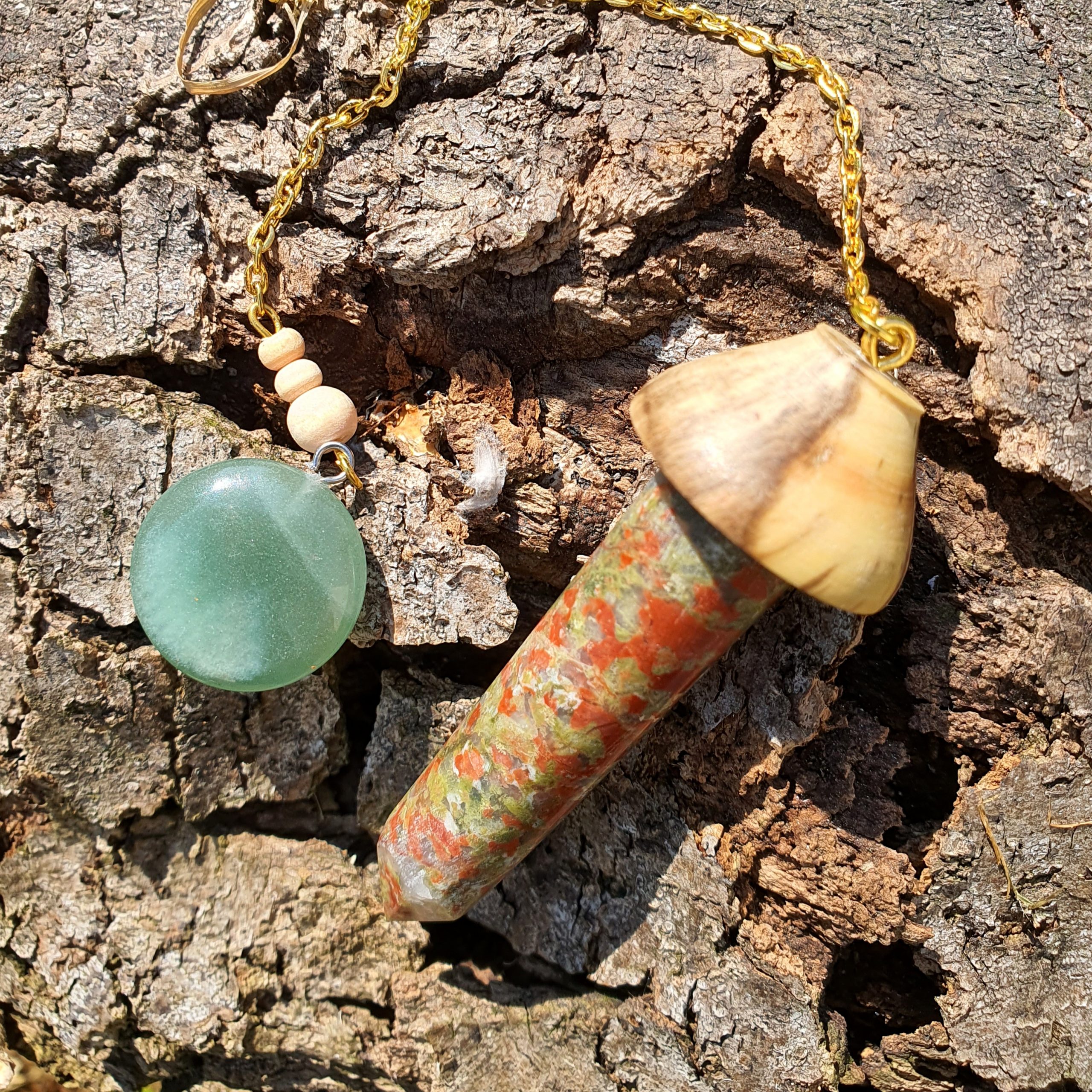 Unakite et bois de houx – Image 2