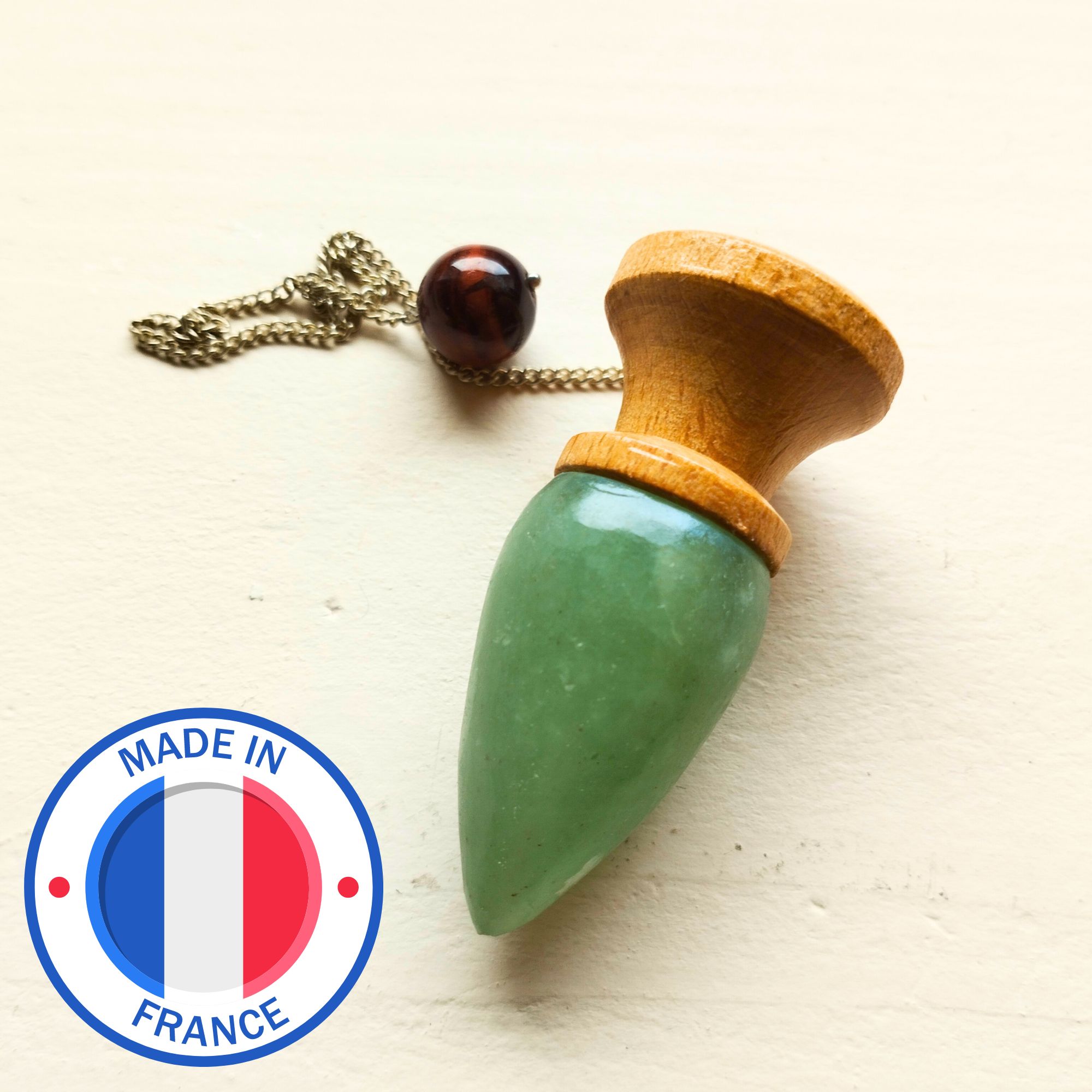 Aventurine verte - Bois de chêne