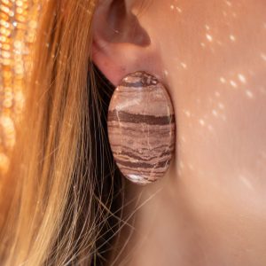 Boucles d'oreilles aragonite