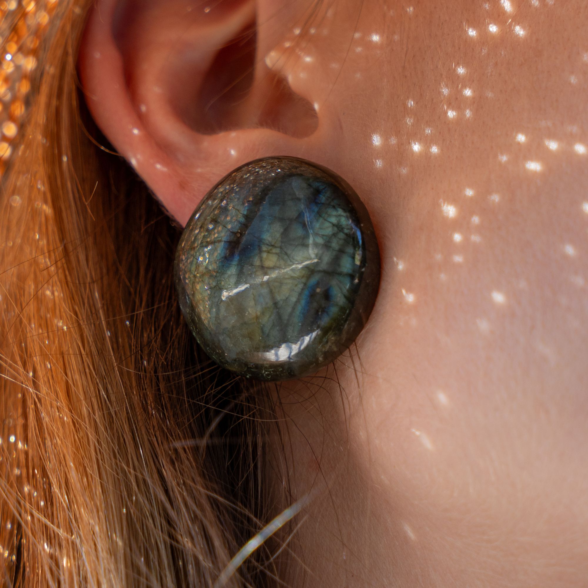Boucles d'oreilles labradorite – Image 4