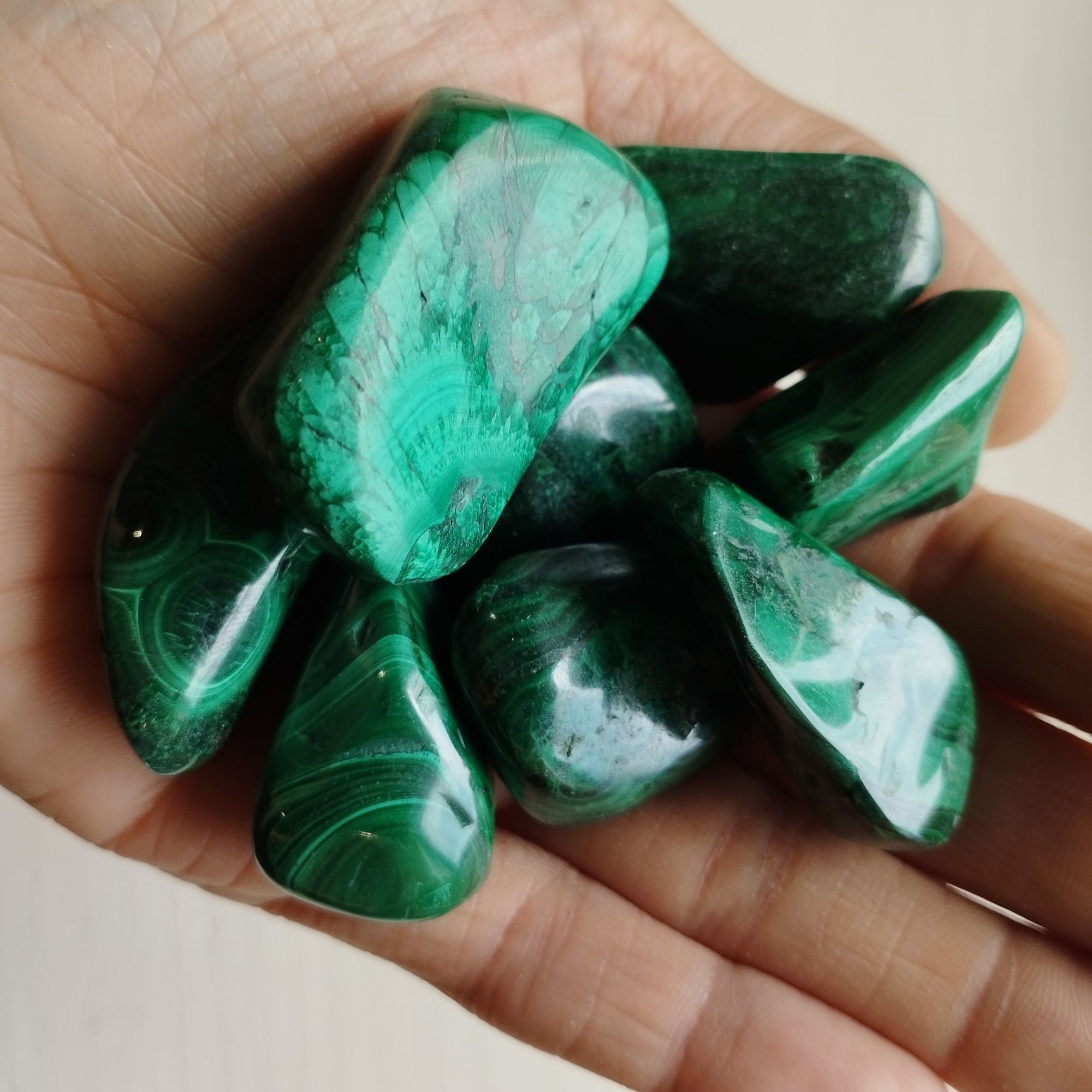 Pierre roulée Malachite