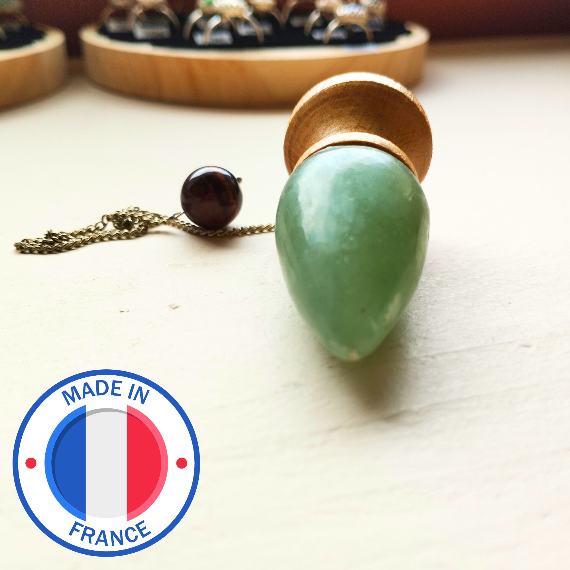 Aventurine verte - Bois de chêne – Image 5