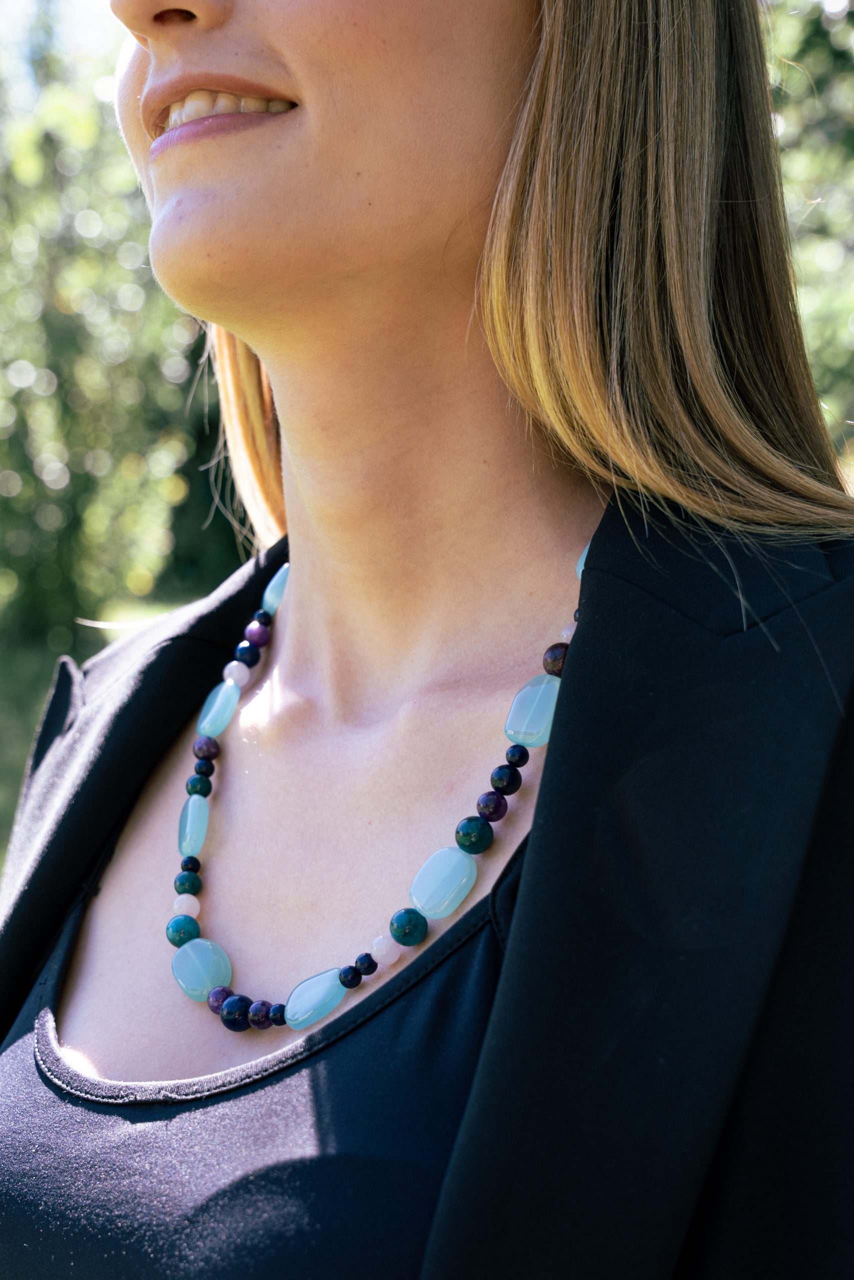 Collier Aigue Marine