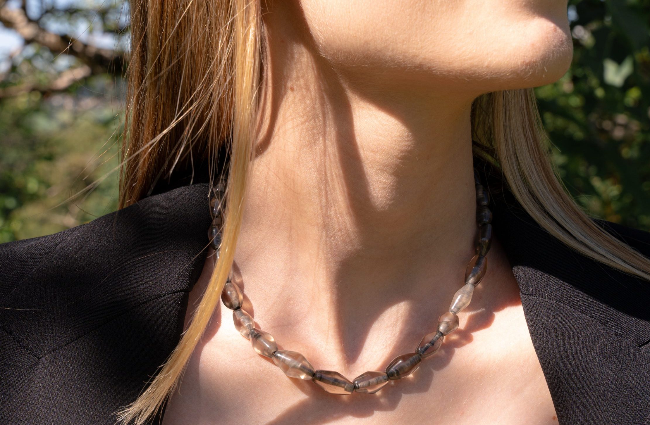 Collier Quartz fumé