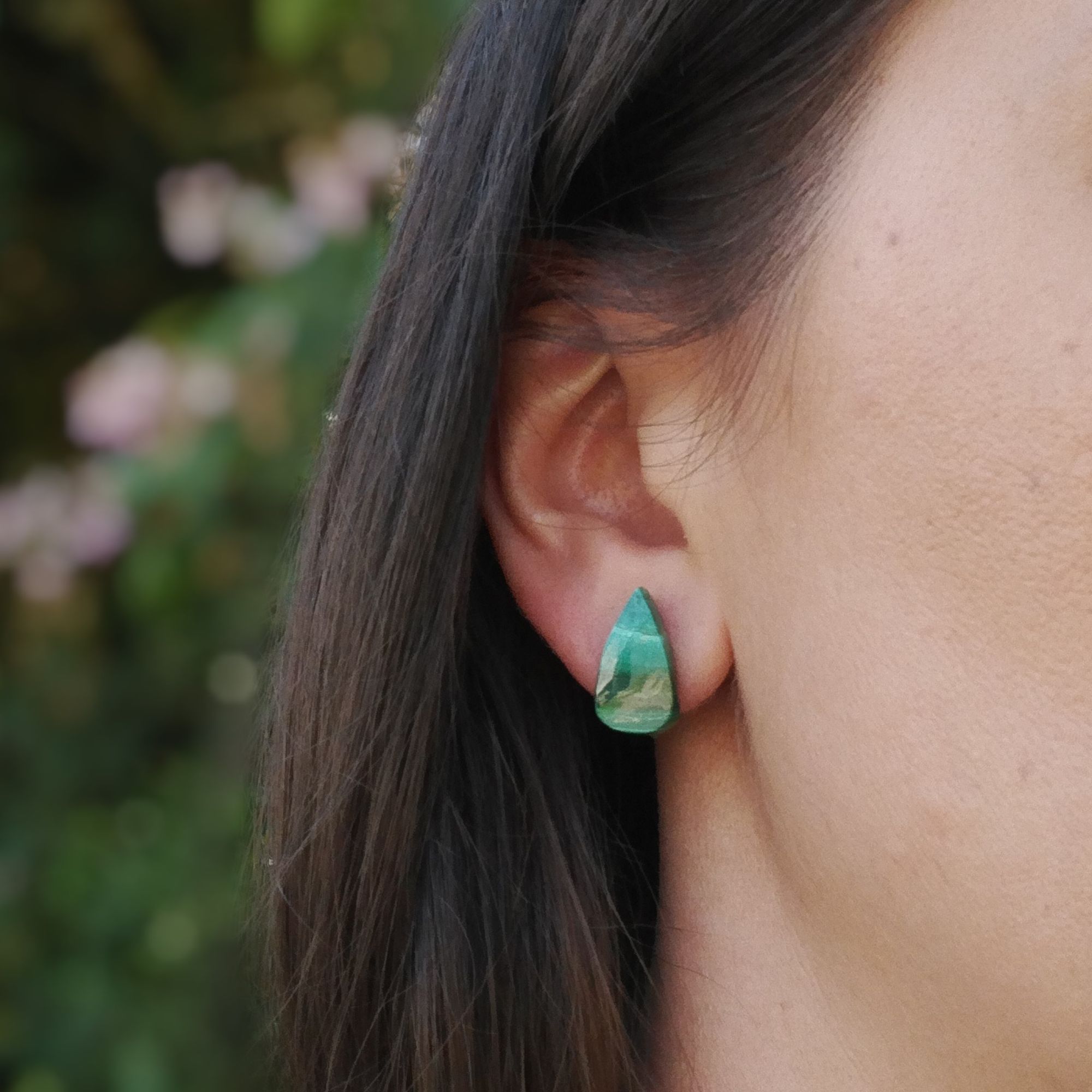 Boucles d'oreilles malachite – Image 4