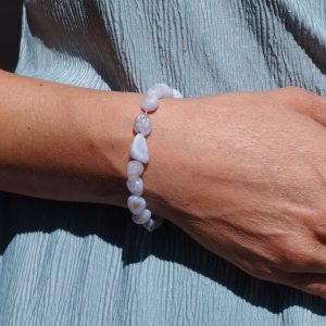 bracelet agate dentelle bleue