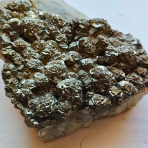 Pyrite sur quartz du Pérou