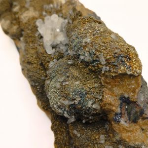 pyrite sur sidérite sur calcite