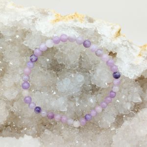 bracelet lépidolite