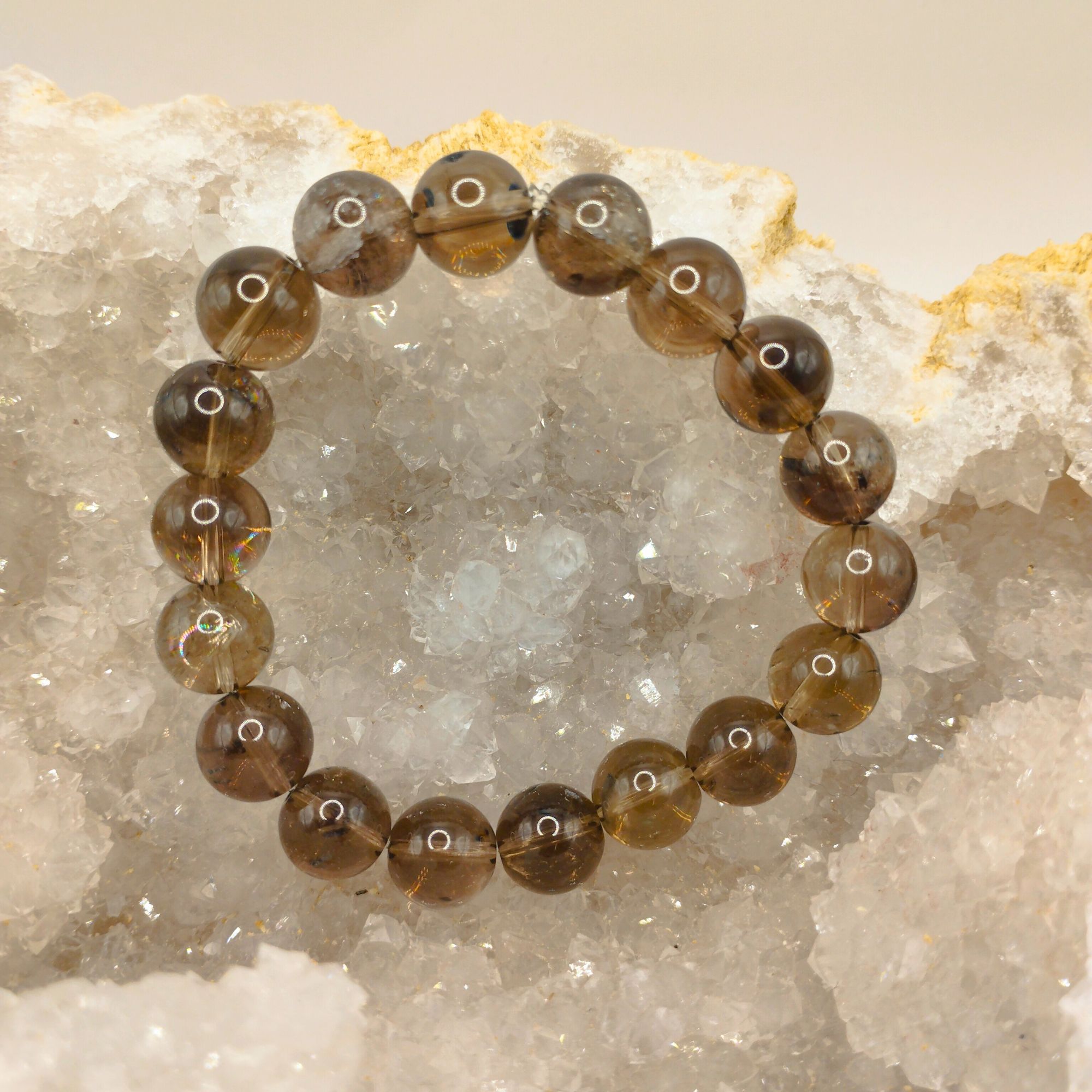 bracelet quartz fumé