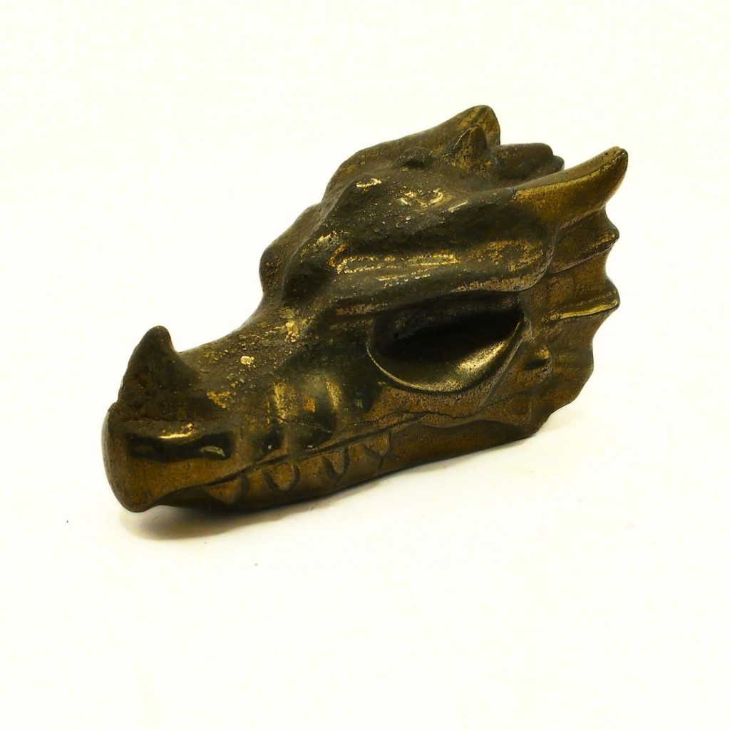 tête de dragon en pyrite