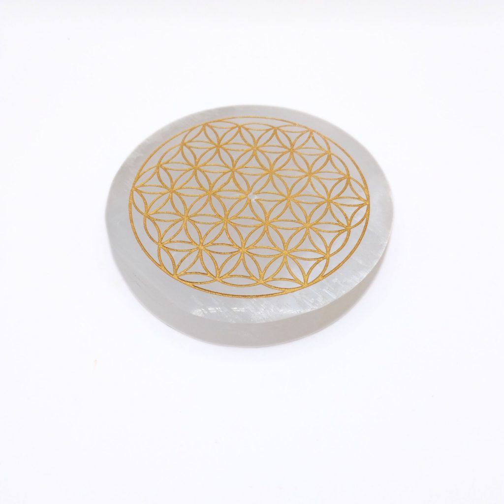 fleur de vie sélénite