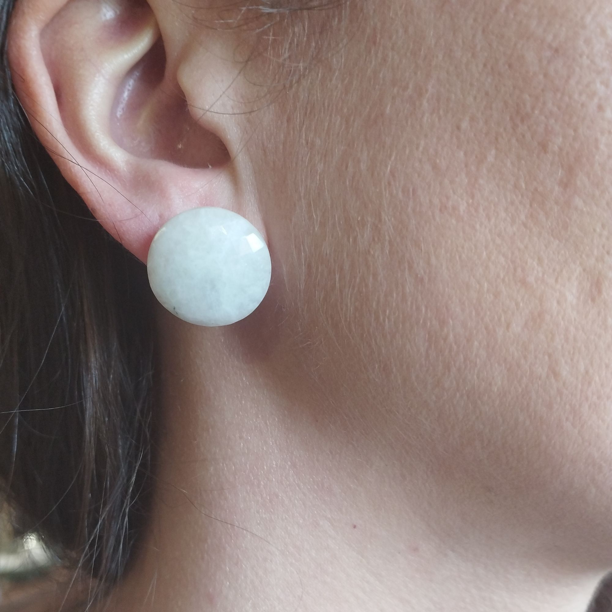 Boucles d'oreilles Pierre de lune – Image 2