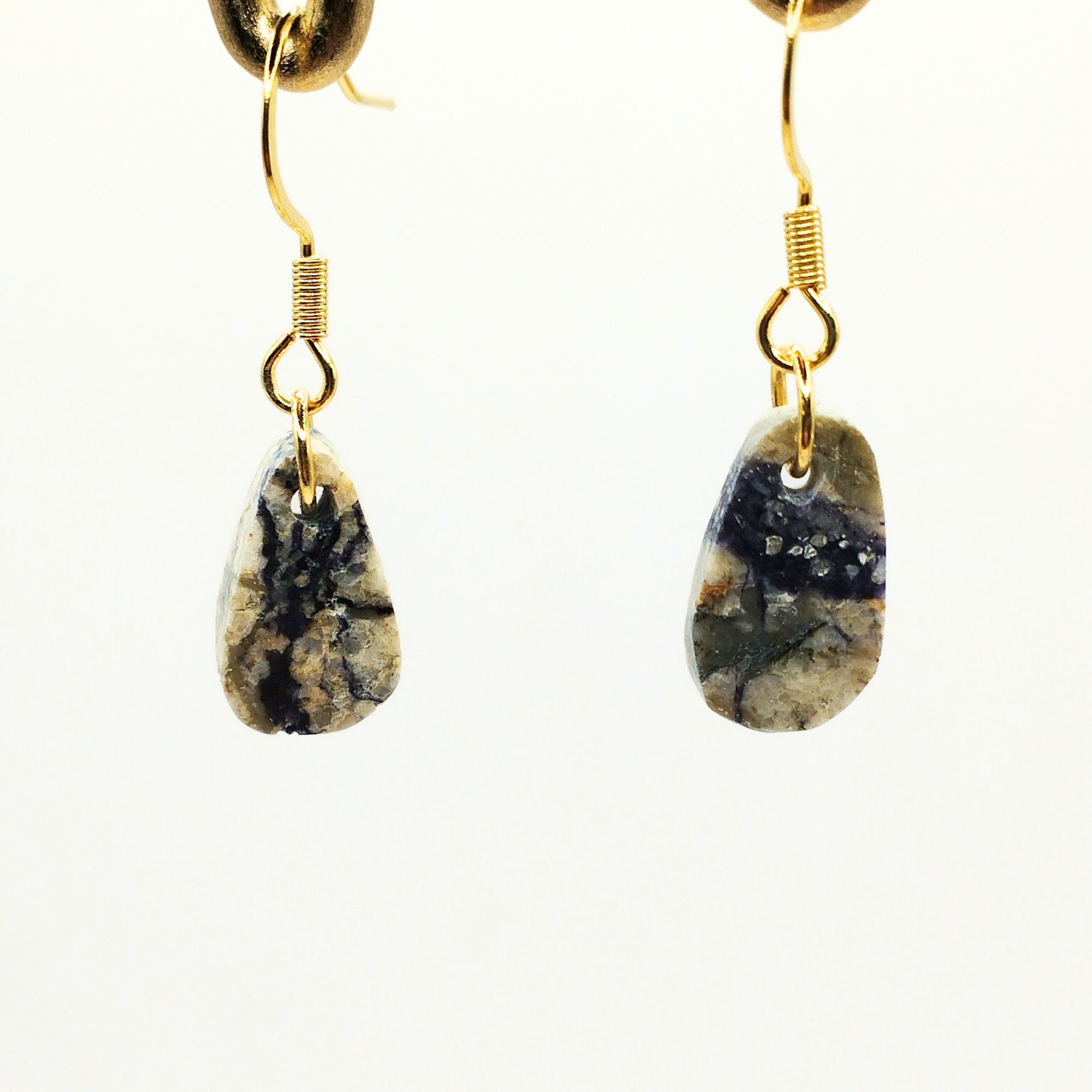 boucles d'oreilles en jaspe tiffany