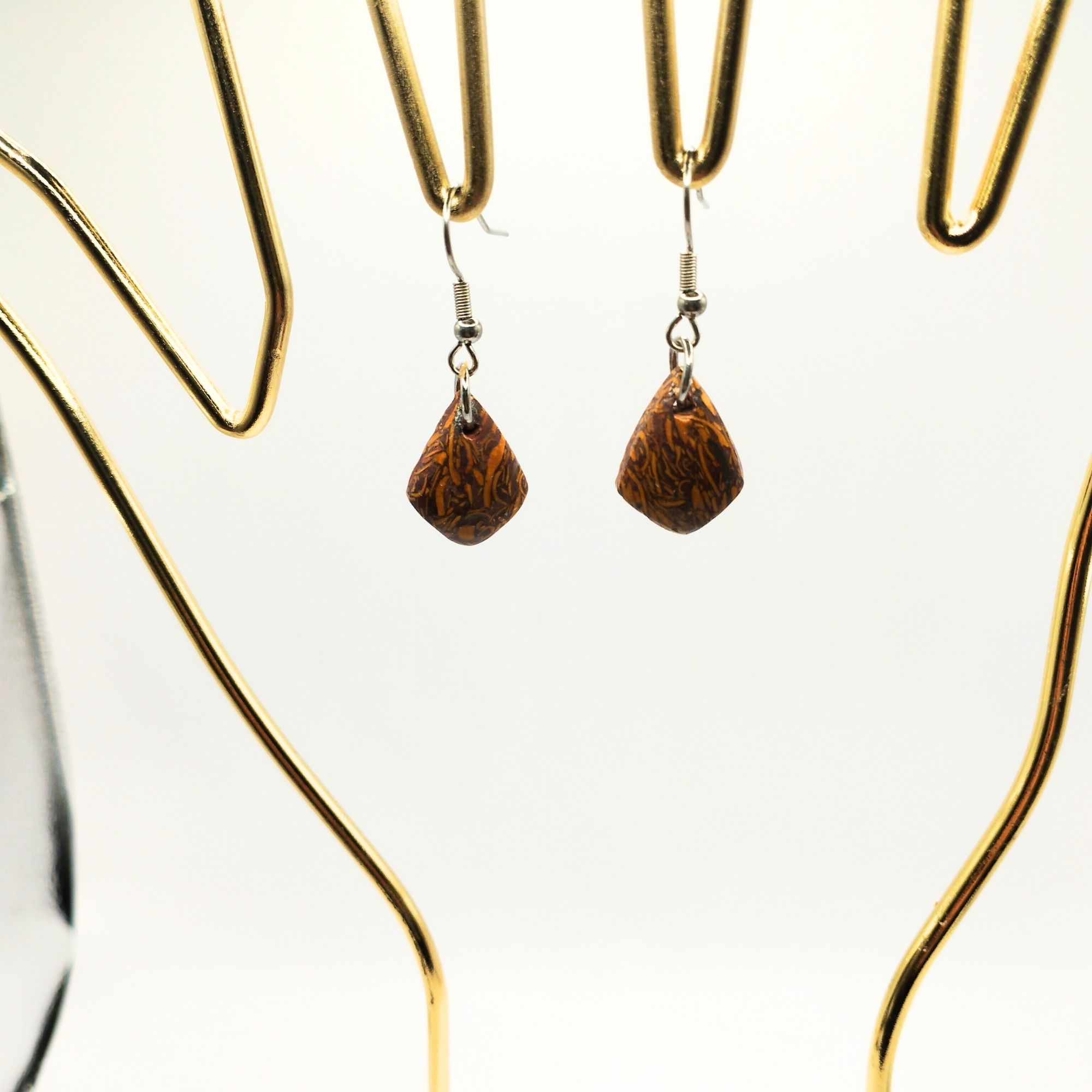 boucles d'oreilles en jaspe mariam