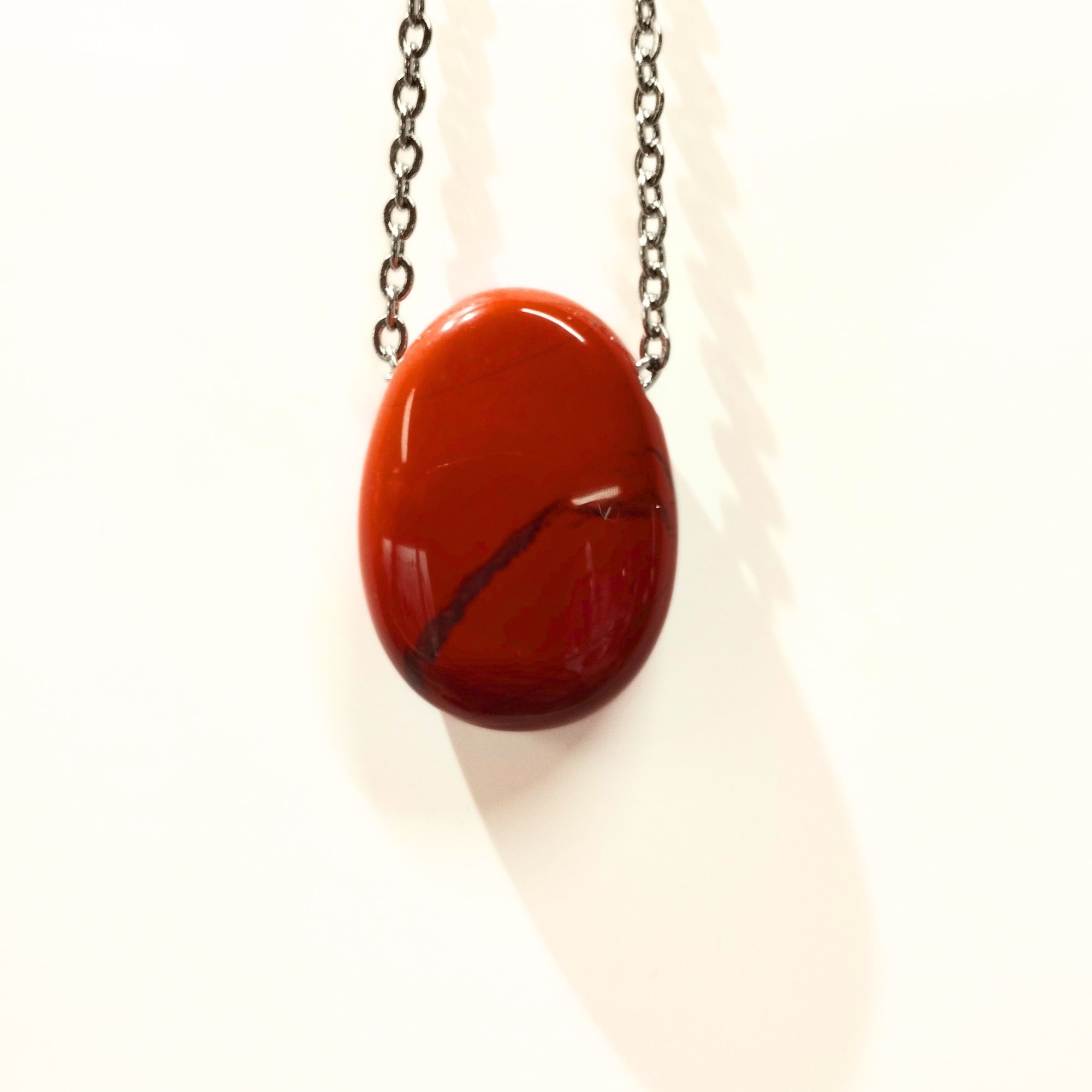 pendentif jaspe rouge