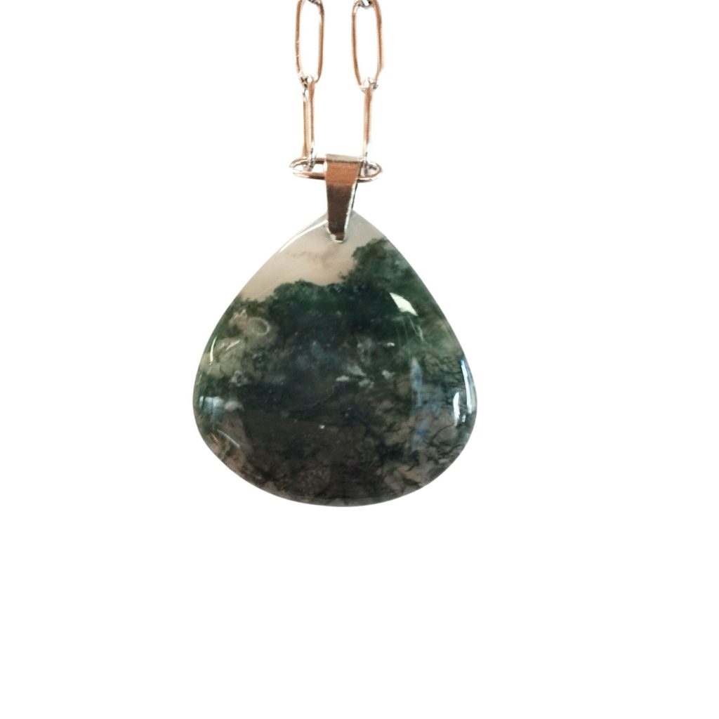 pendentif agate mousse