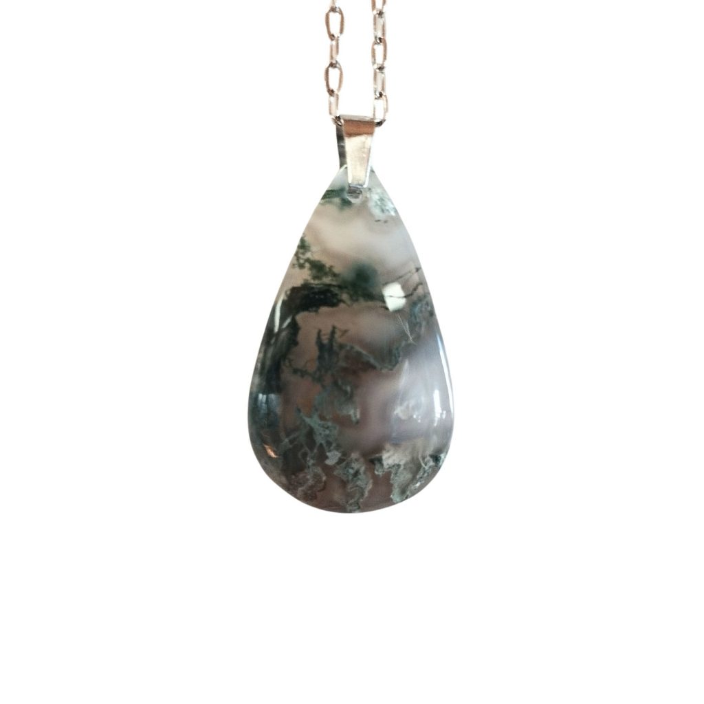 pendentif agate mousse