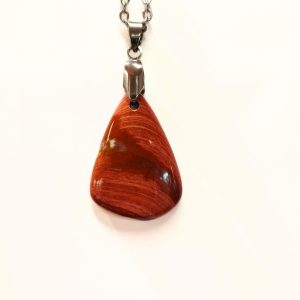 pendentif jaspe rouge