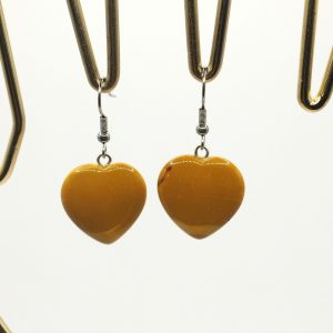 boucles d'oreilles en jaspe mokaïte