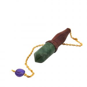 pendule bois d'amarante et aventurine