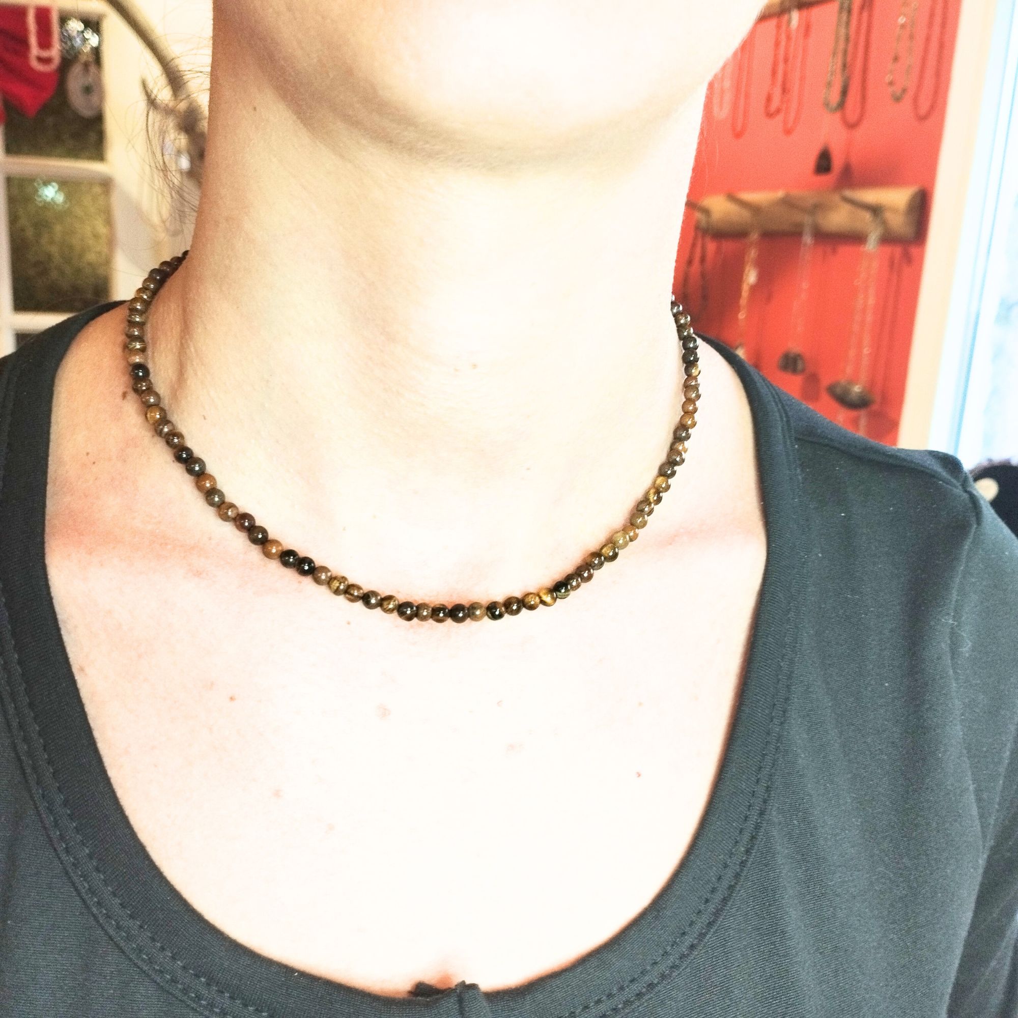collier oeil de tigre