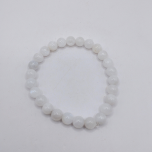 bracelet perles pierre de lune 6 mm