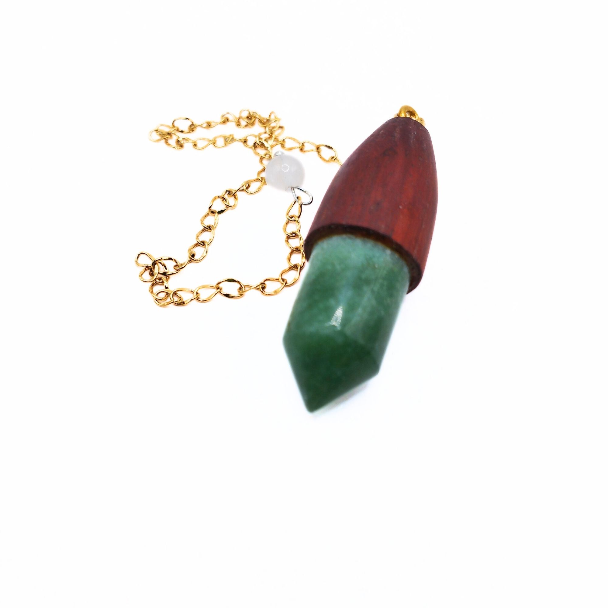 pendule aventurine et bois d'amarante