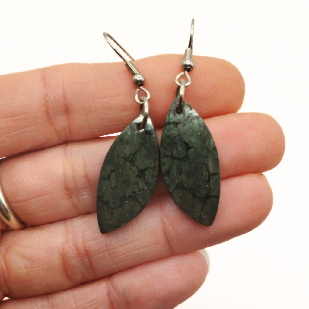 boucles d'oreilles en pyrite