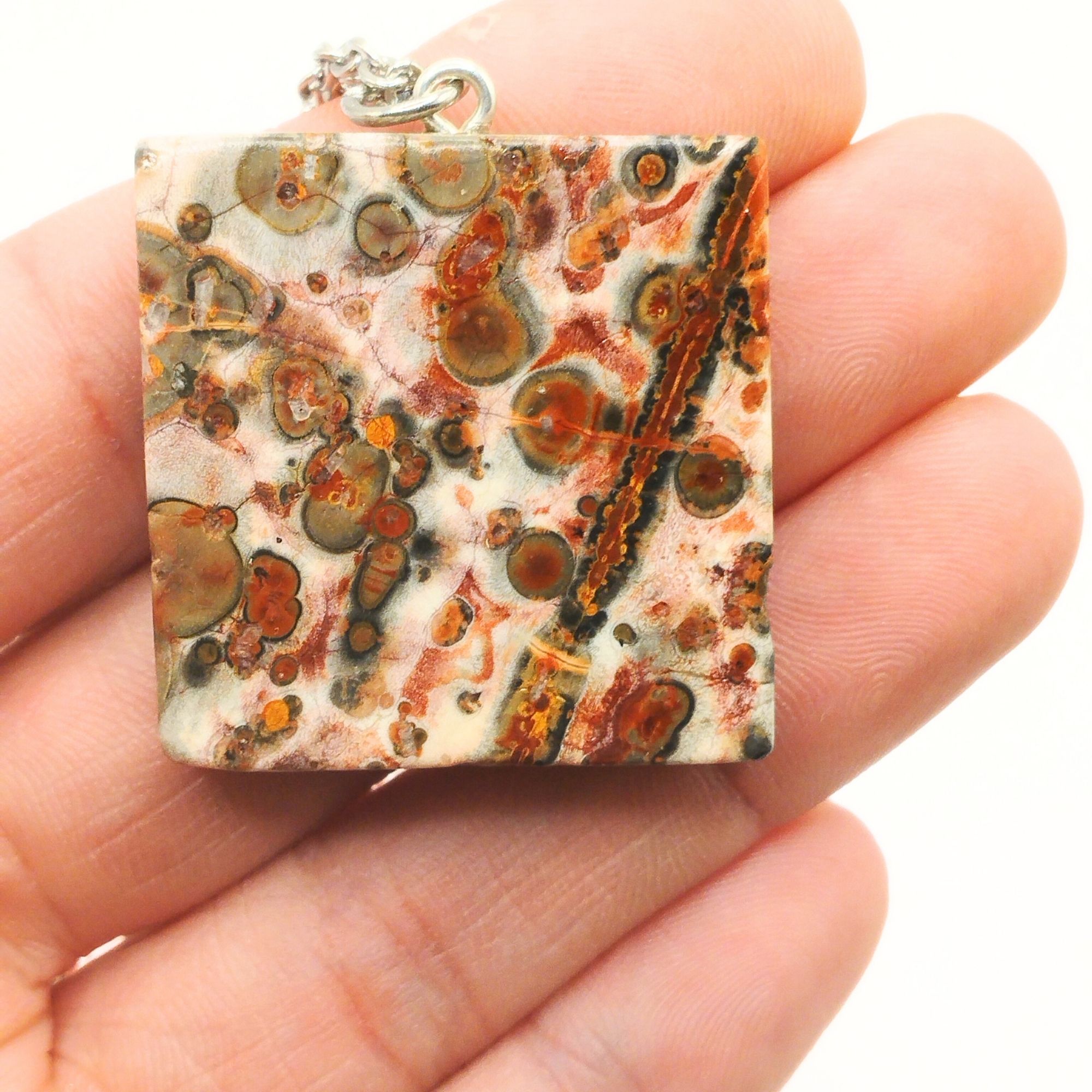 pendentif jaspe léopard