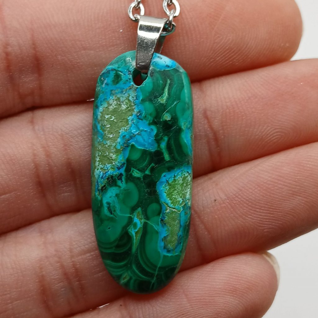 pendentif malachite azurite