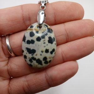 pendentif jaspe dalmatien