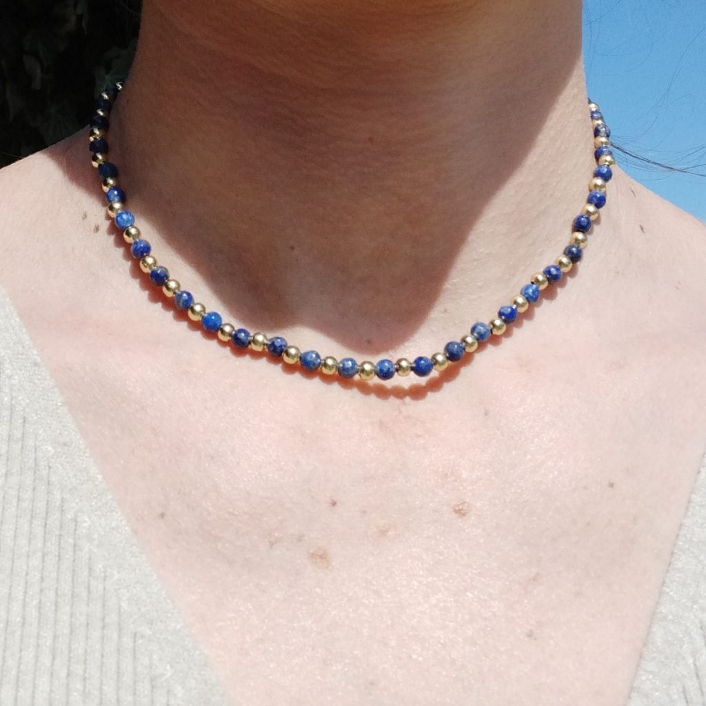 collier lapis lazuli