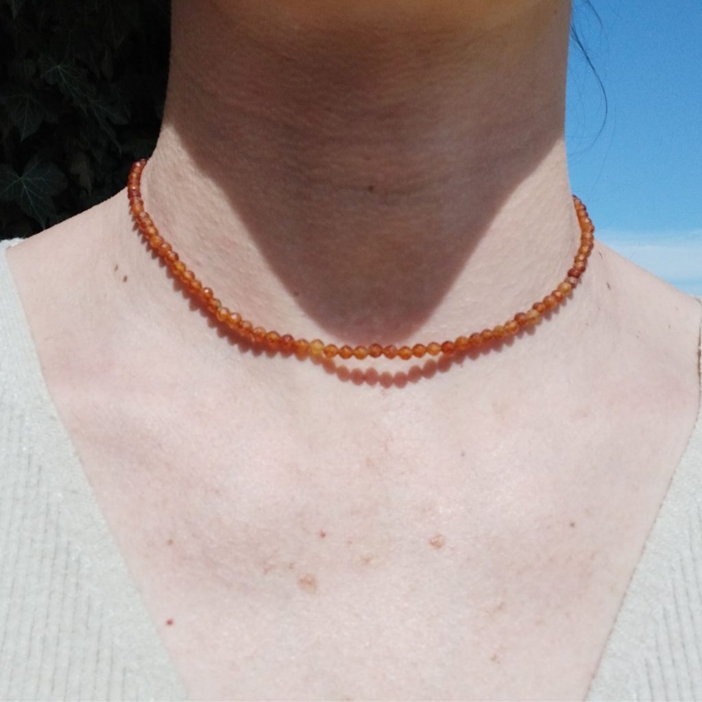 collier grenat hessonite