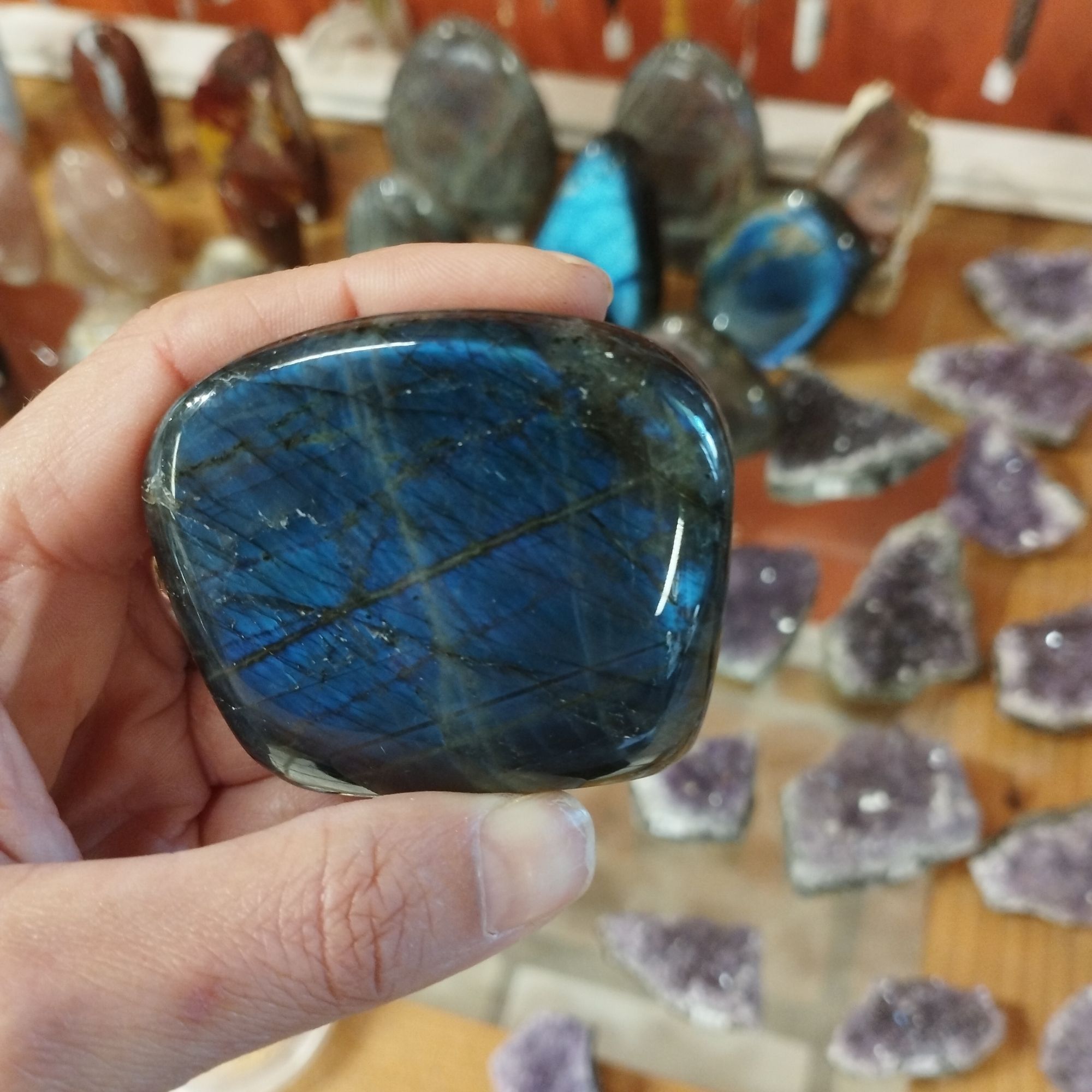 forme libre labradorite bleue
