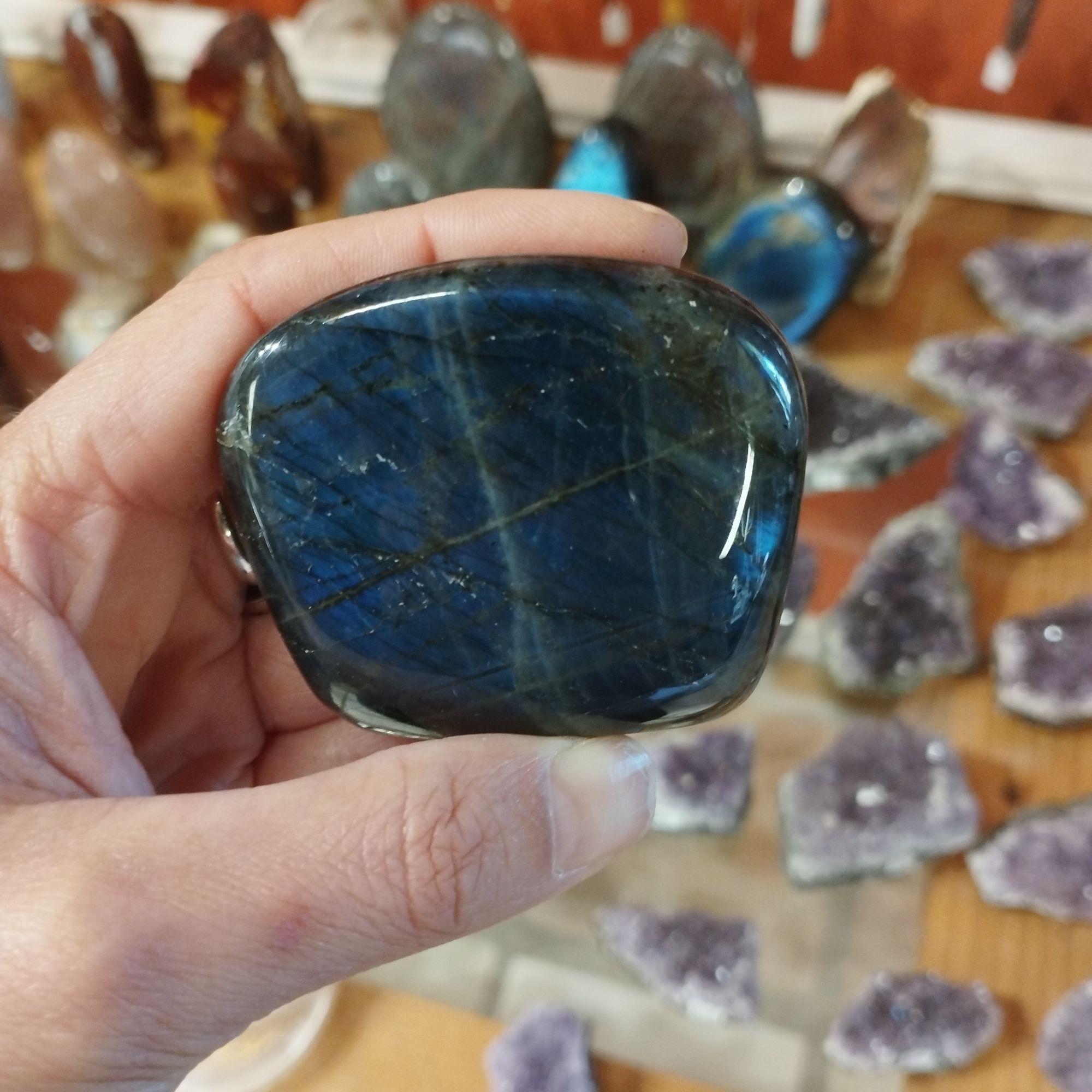 forme libre labradorite bleue