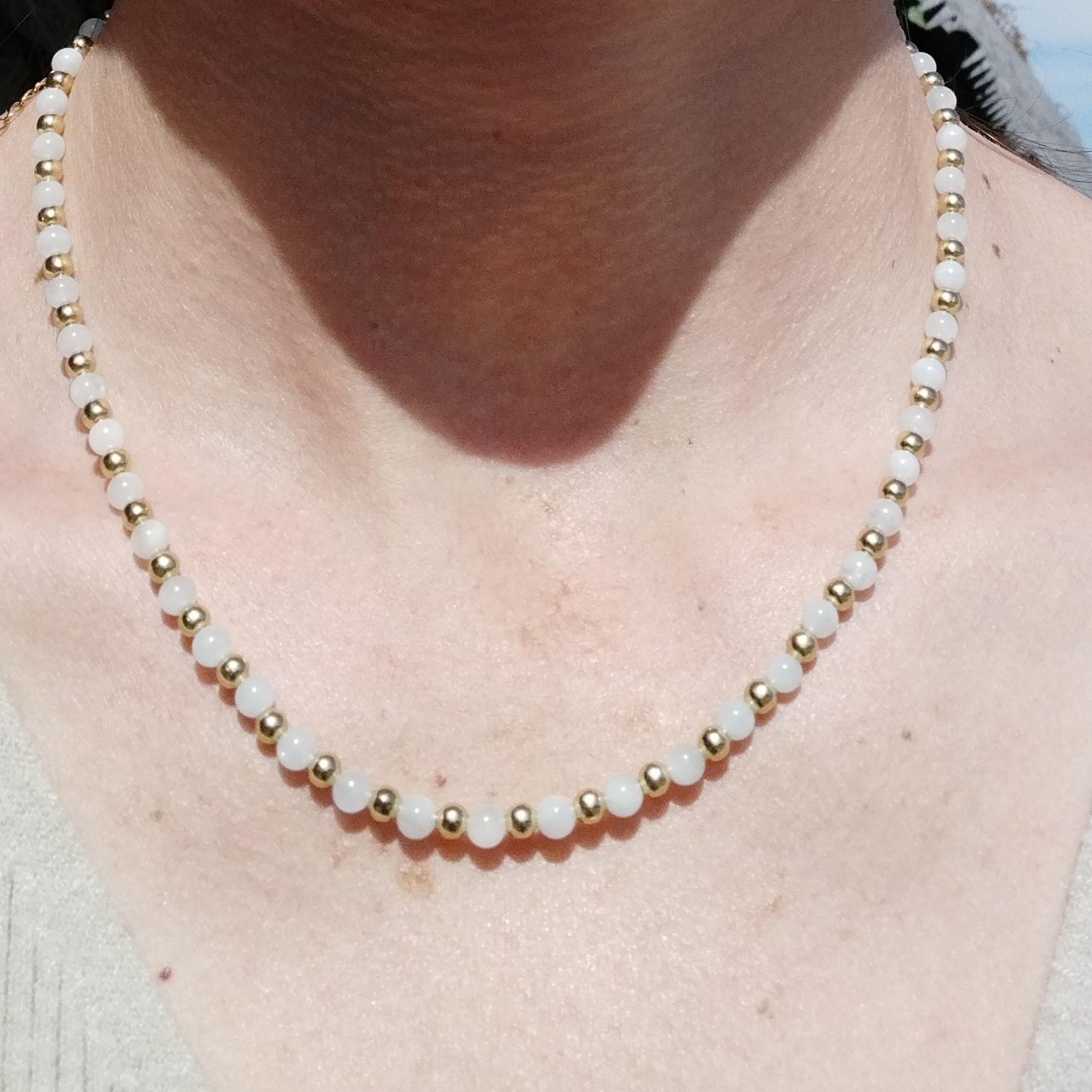 collier aigue-marine