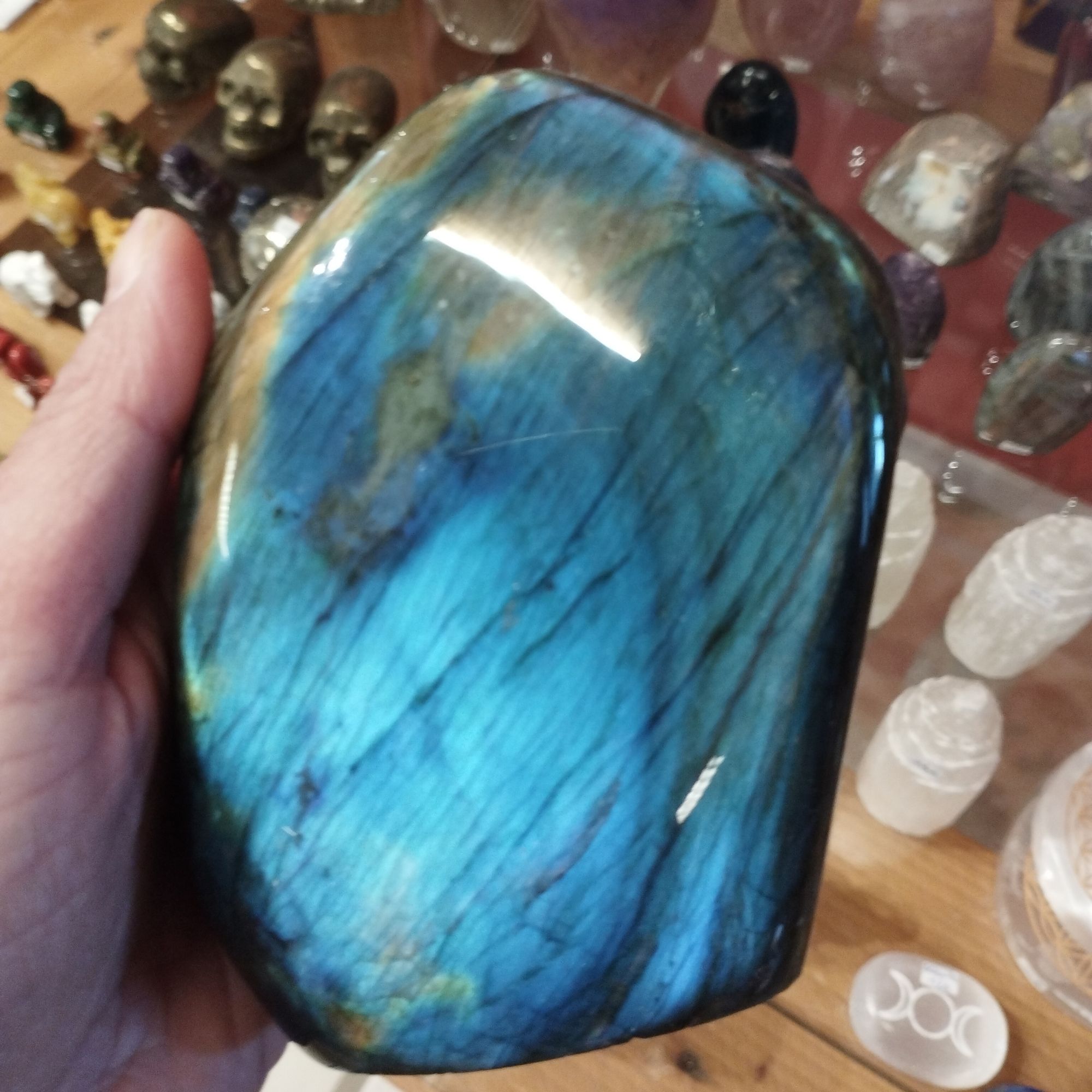 forme libre labradorite bleue