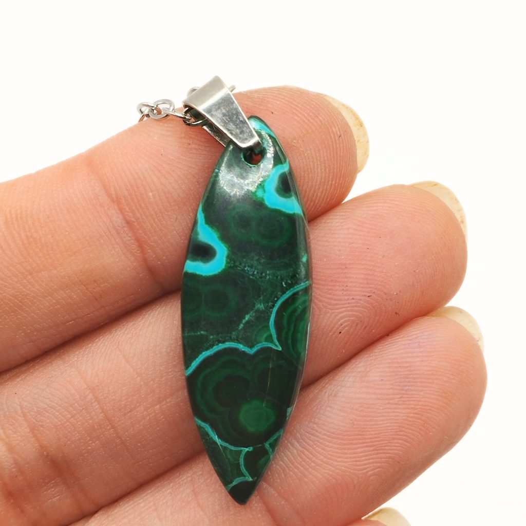pendentif malachite