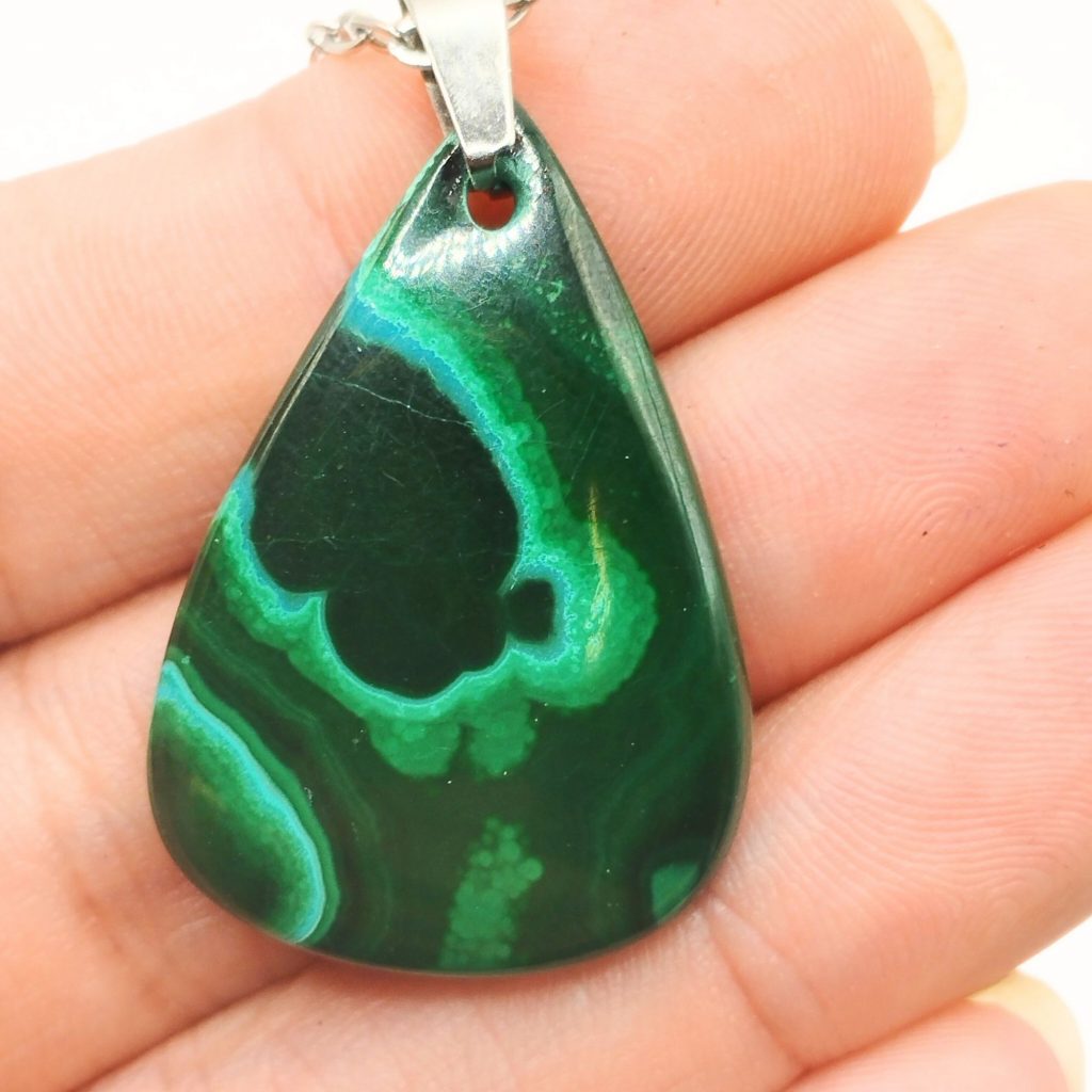 pendentif malachite