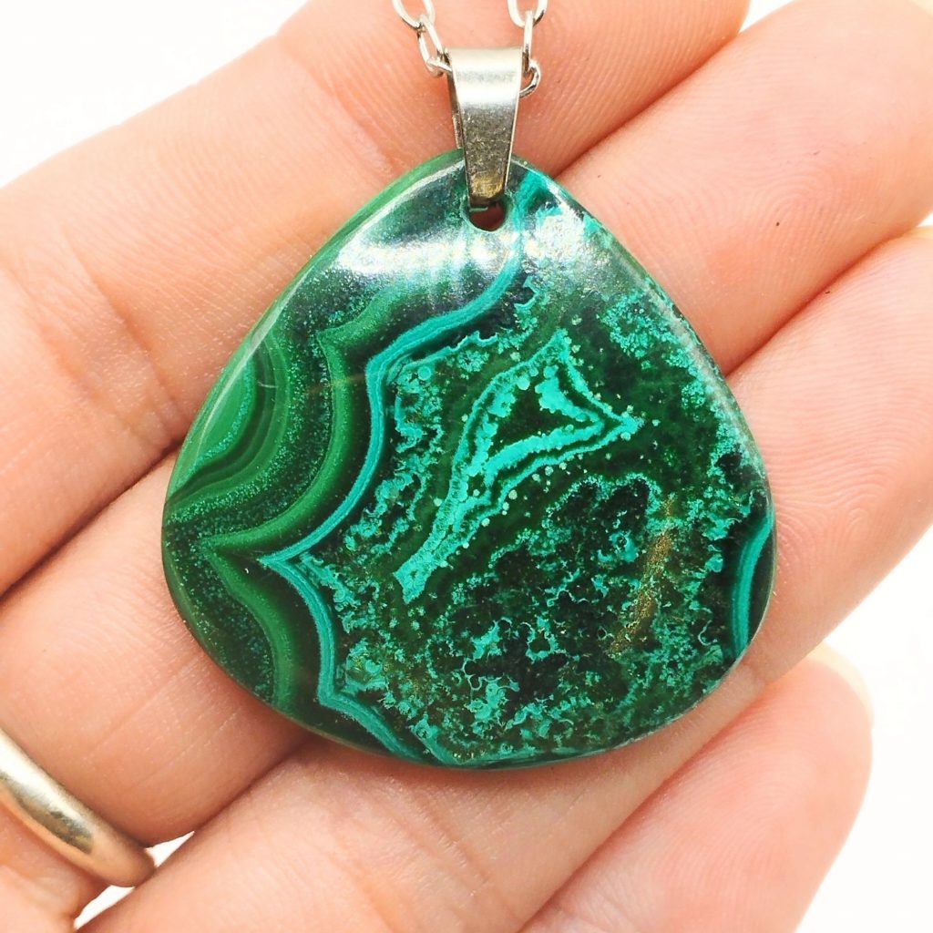 pendentif malachite