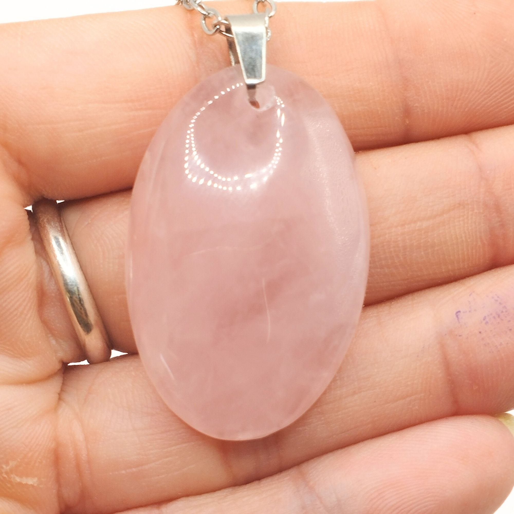 pendentif quartz rose