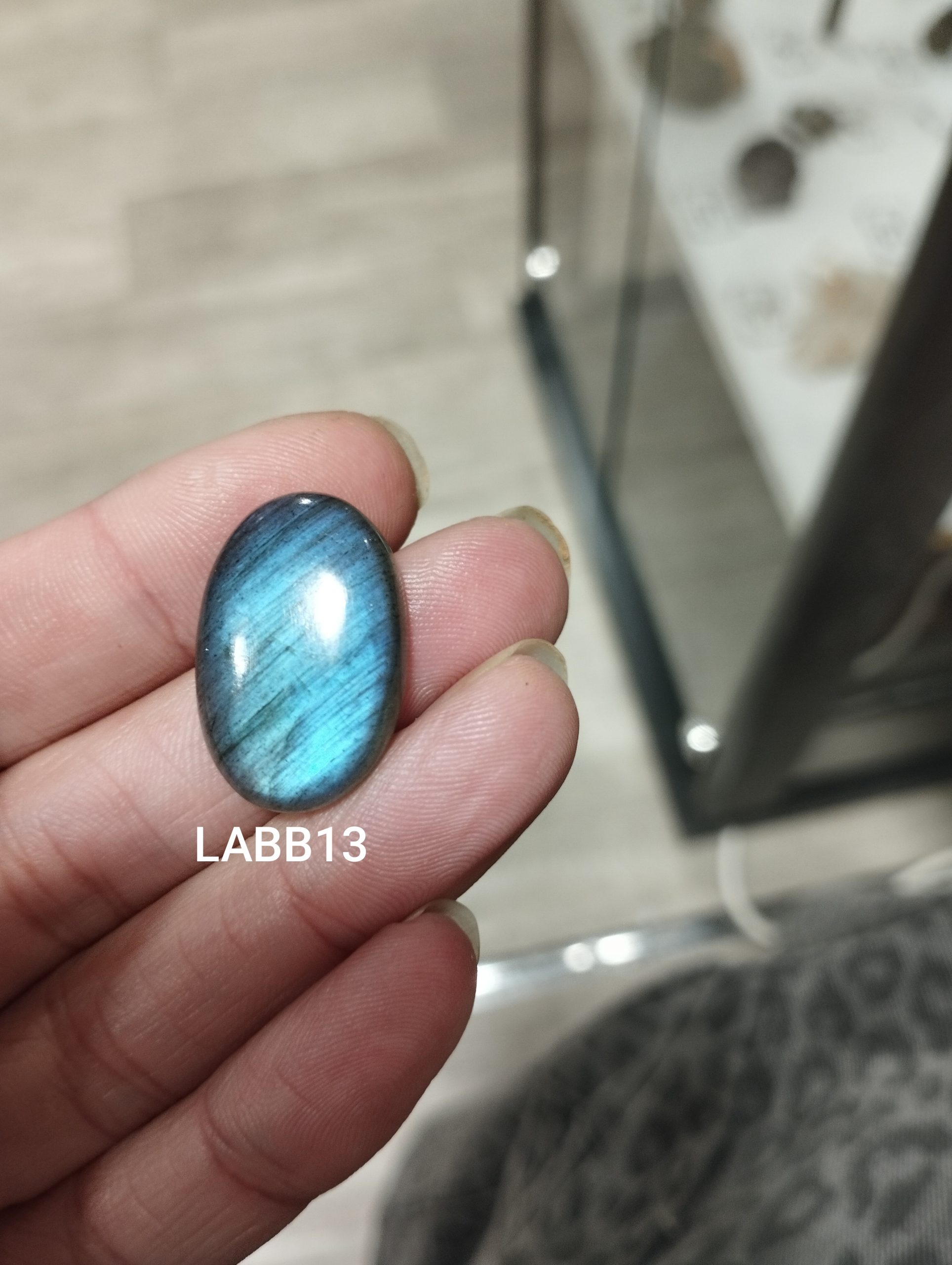 pendentif labradorite bleue