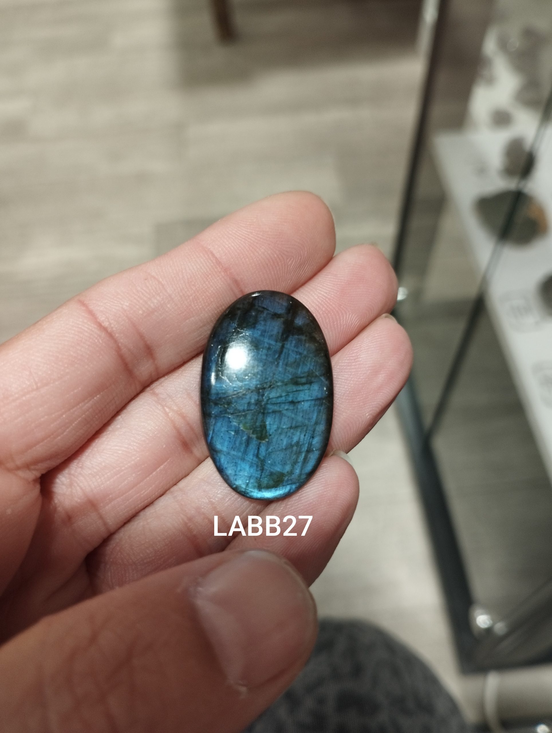 pendentif labradorite bleue