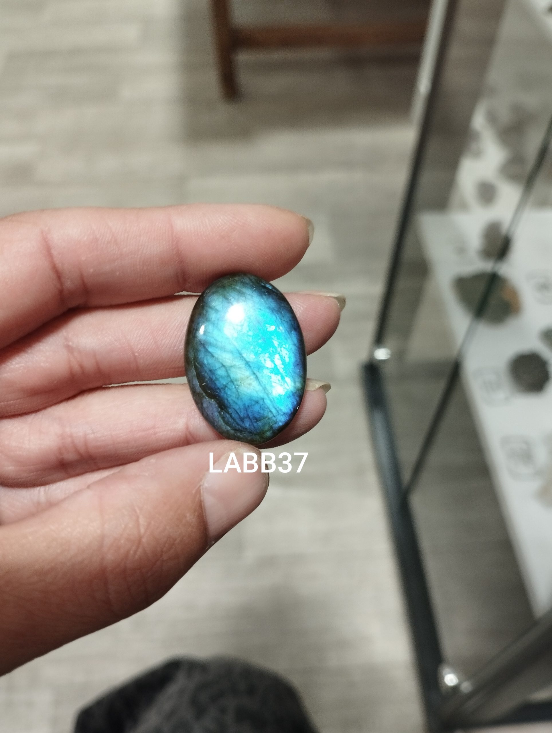 pendentif labradorite bleue