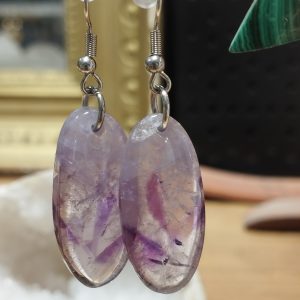 boucles d'oreilles améthyste