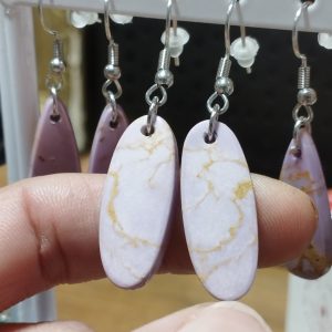 boucles d'oreilles phosphosidérite