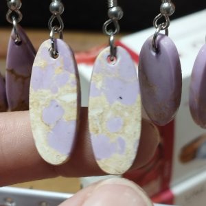 boucles d'oreilles phosphosidérite